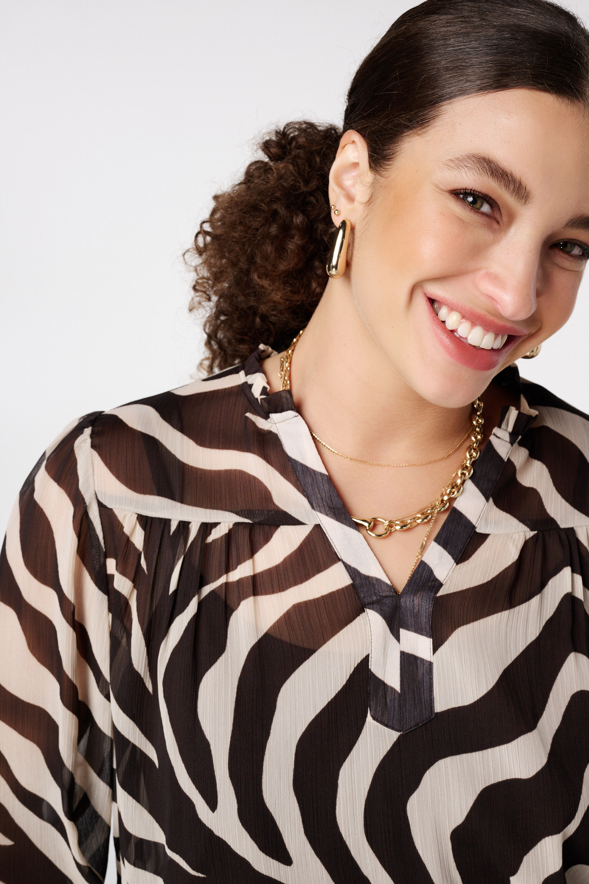 Blouse met animal print image number 4