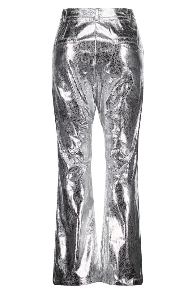Rechte broek met metallic image number 3