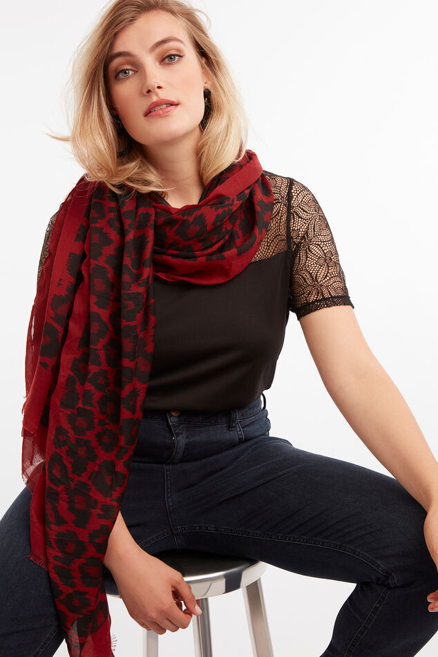 Sjaal met luipaardprint image number 0