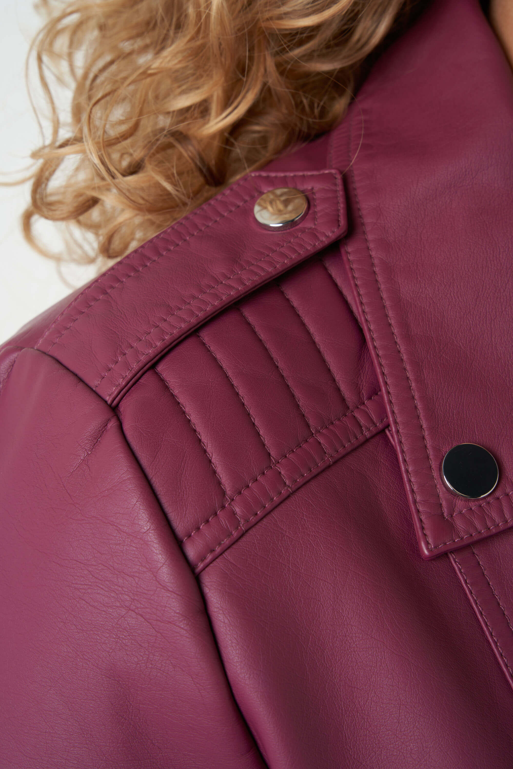 Jas van imitatieleer image number 5