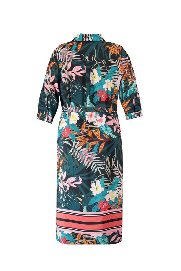 Blousejurk met tropische print image number 2