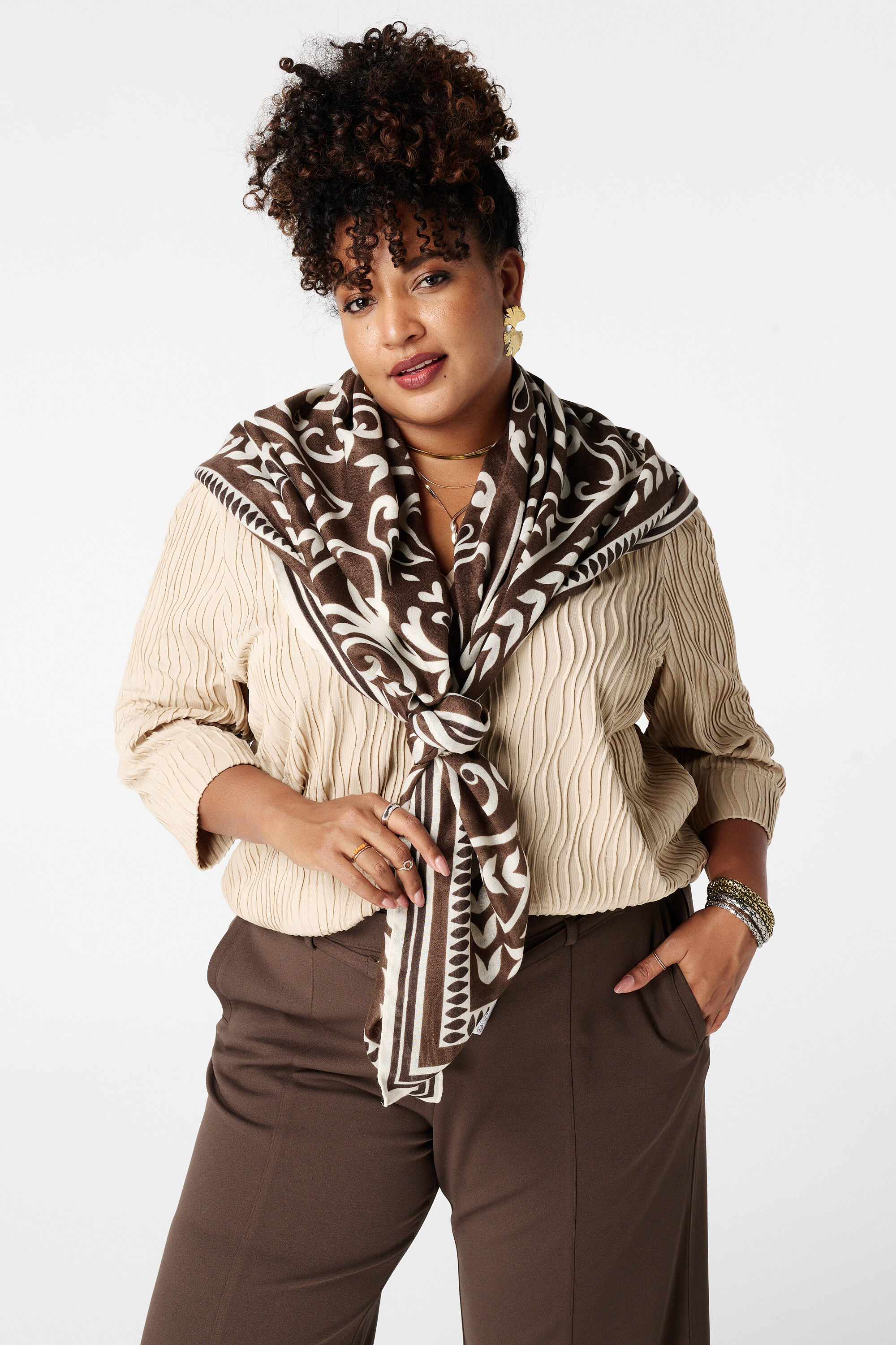 Sjaal met print image number 2