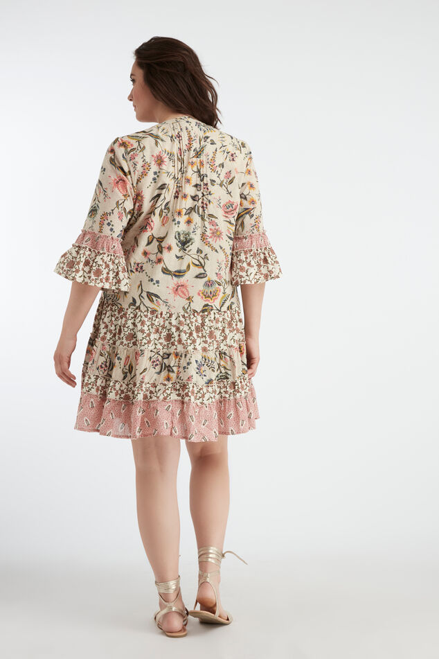 Jurk met patchwork image number 4