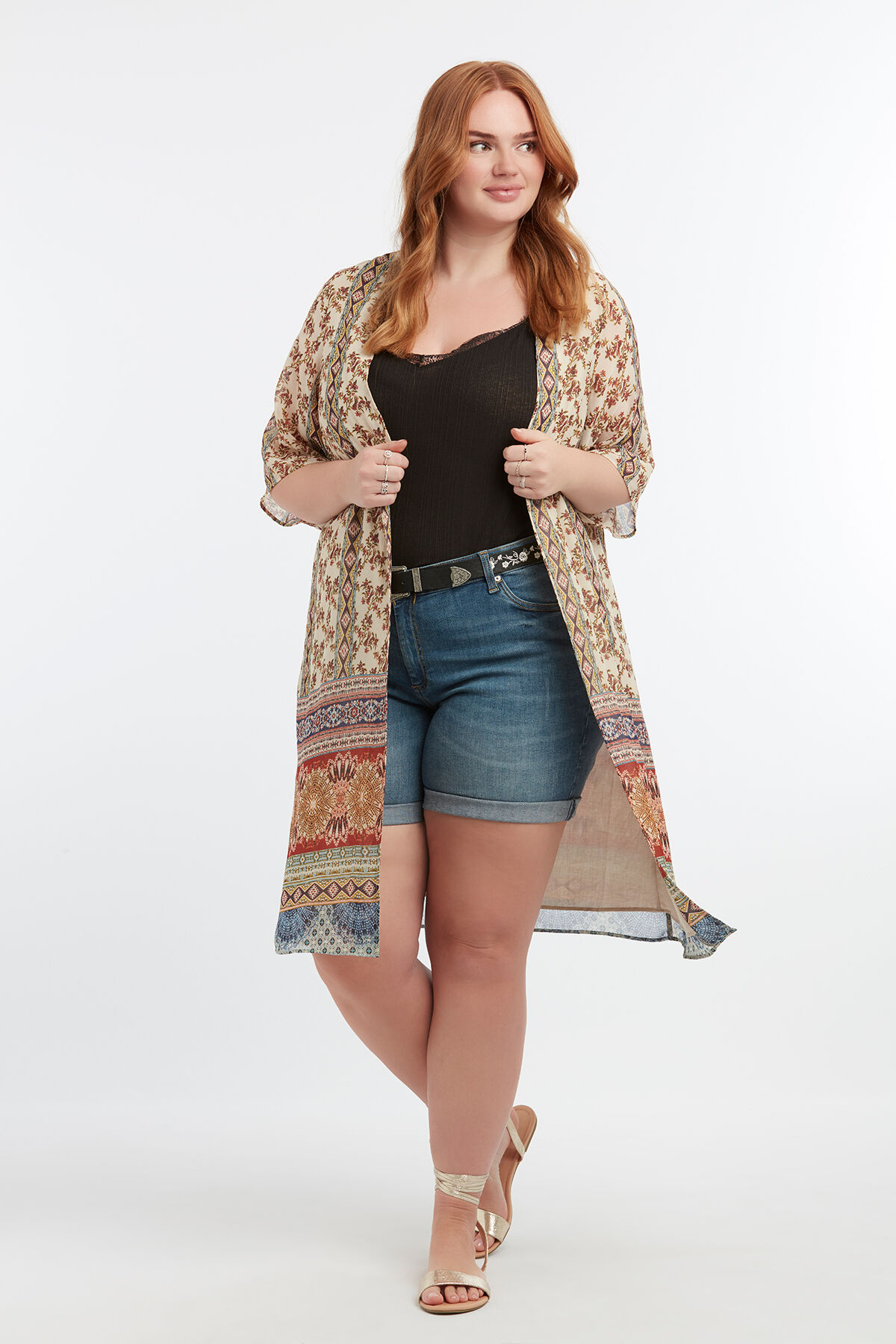 Kimono met print image number 5