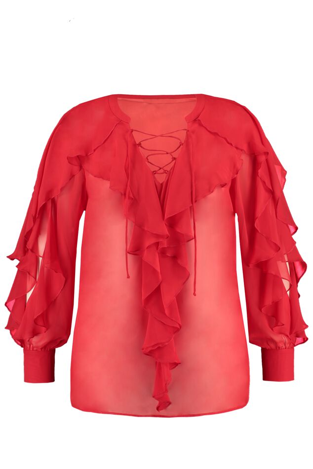 Blouse met volant image number 1