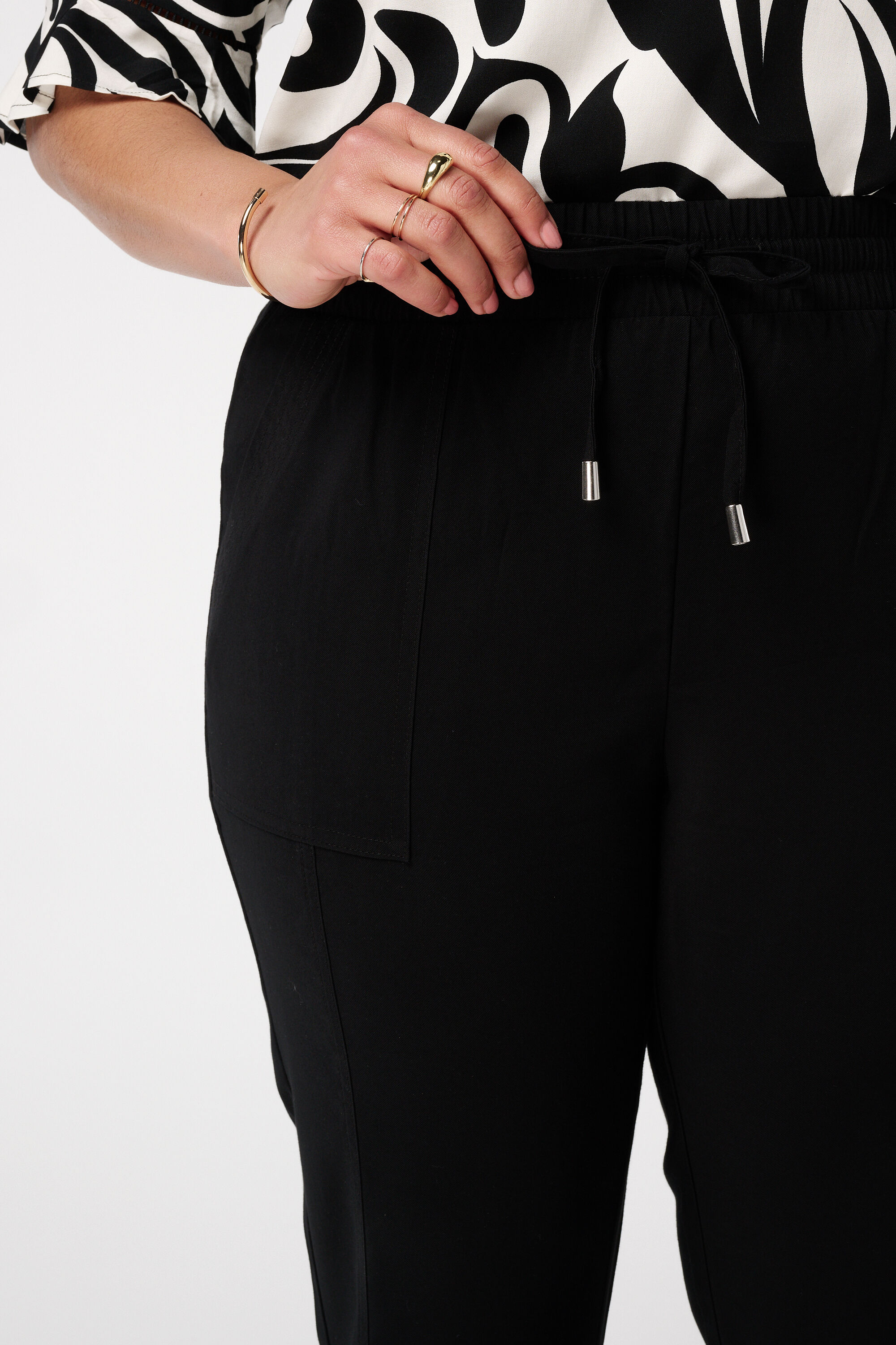 Broek met elastische taille image number 4