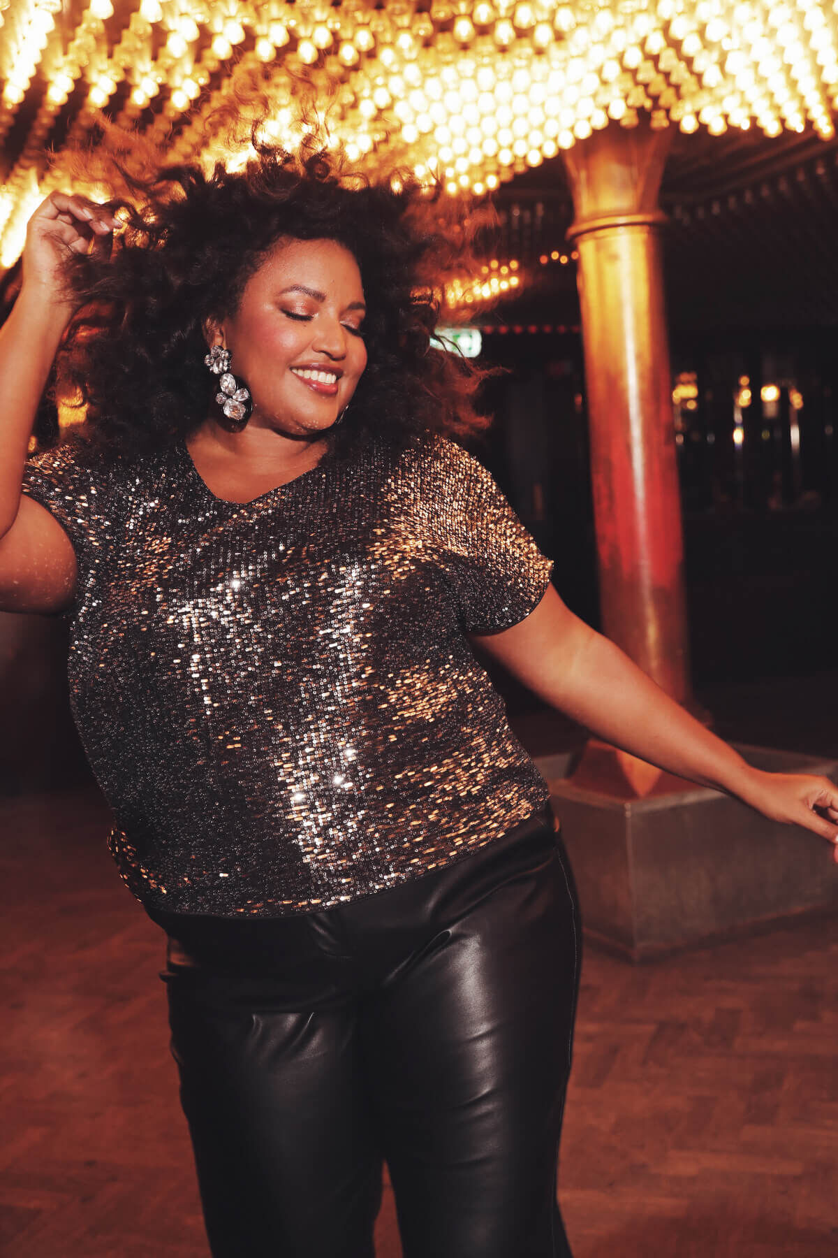 Glitter blouse hotsell dames