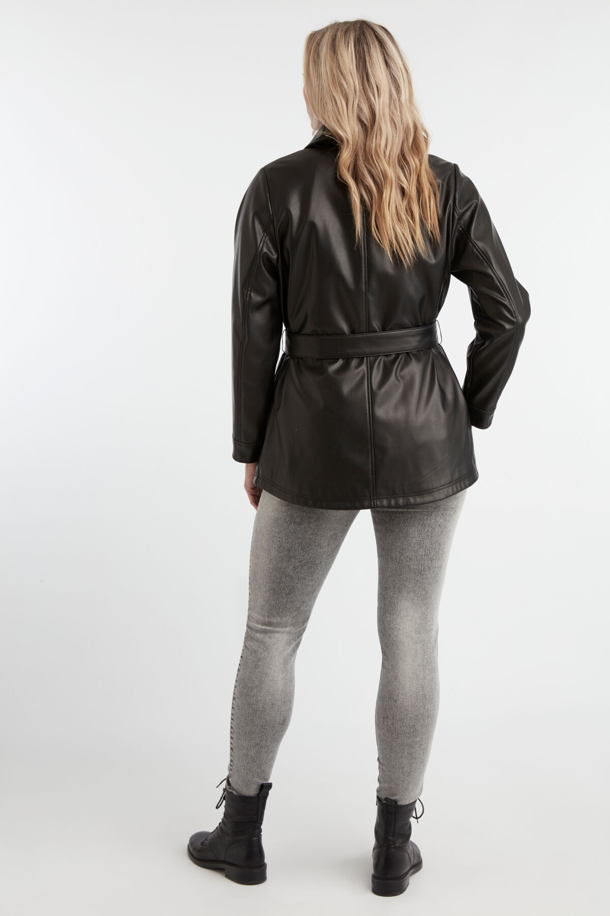 Jas van PU leer image number 5