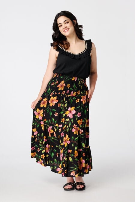 Maxi rok met bloemenprint Maxi rok met bloemenprint