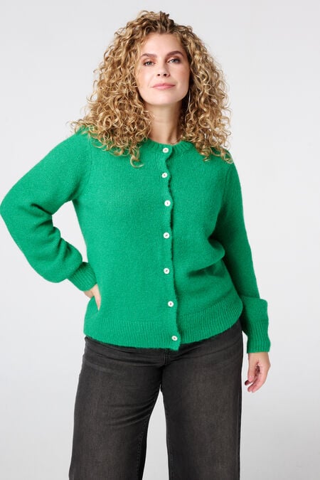 Fijn gebreid vest met knoopsluiting Fijn gebreid vest met knoopsluiting