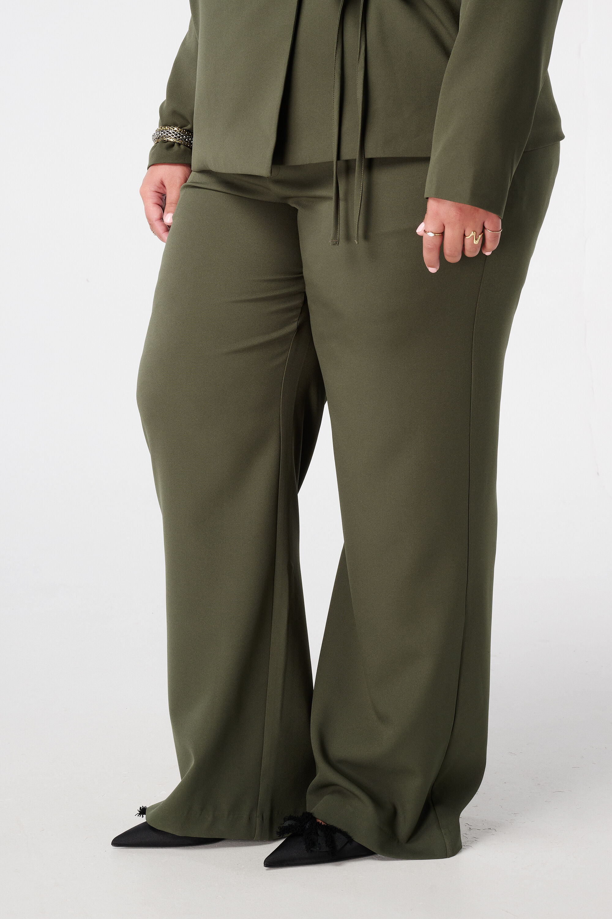 Pantalon met elastische taille image number 5