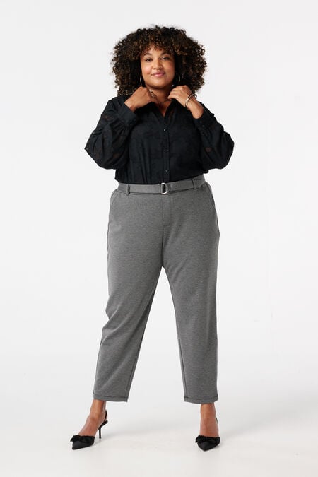 Slim fit pantalon met ceintuur Slim fit pantalon met ceintuur