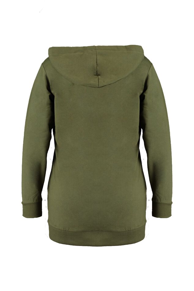 Lange sweater met opdruk image number 2