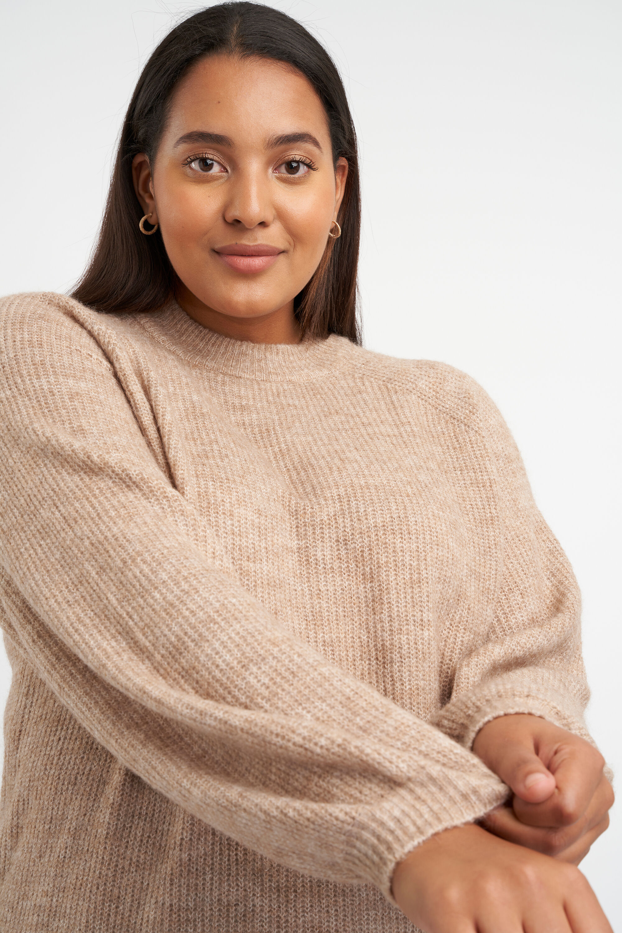 Gebreide lange trui image number 4