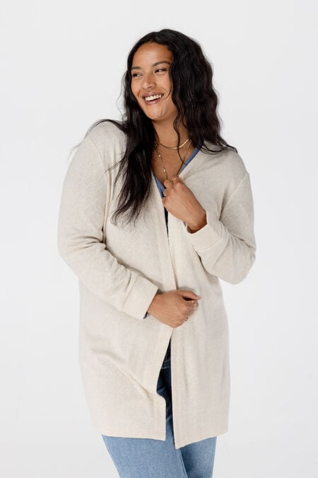 Vest met structuur en glitterdetail Vest met structuur en glitterdetail