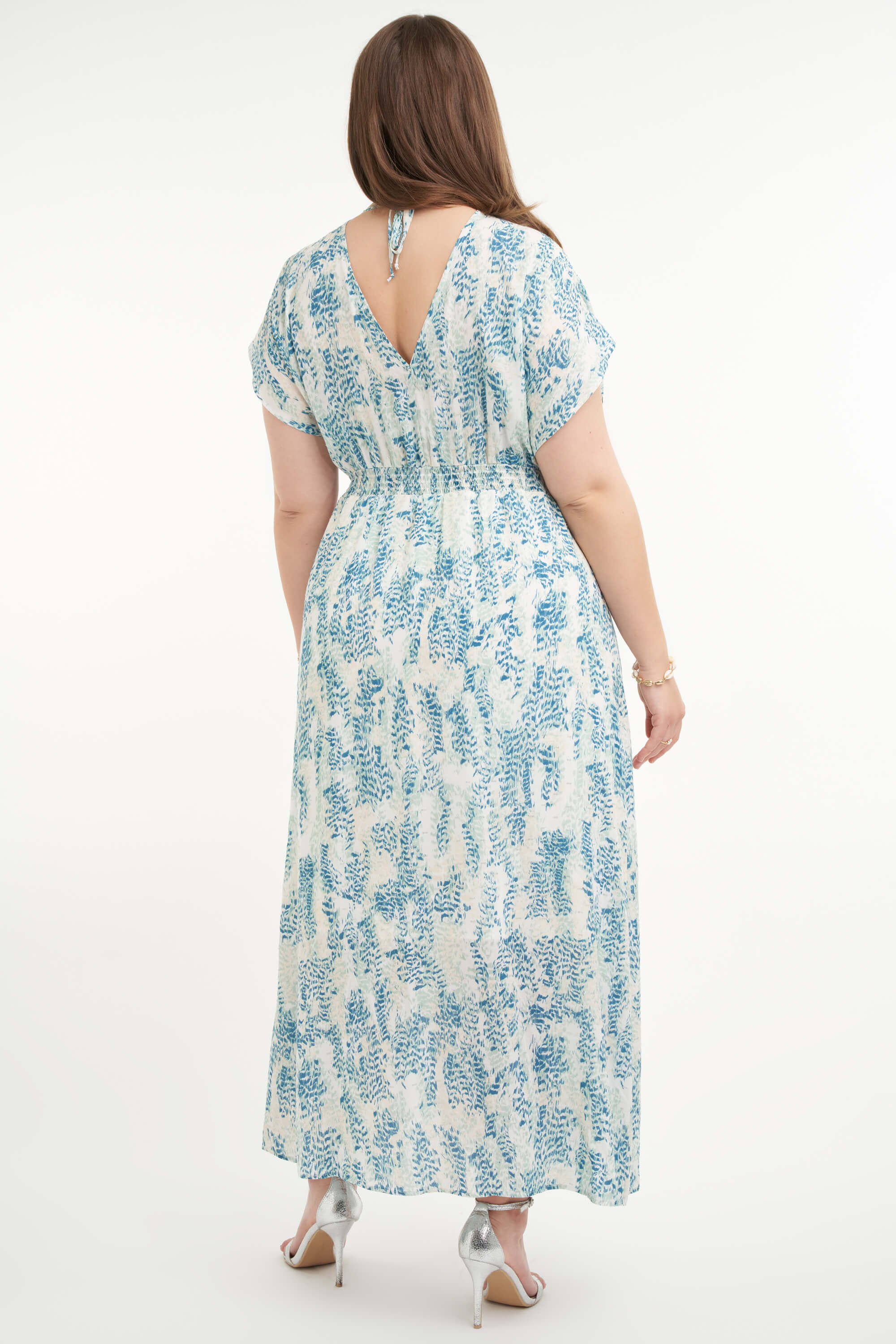 Lange jurk met print image number 4