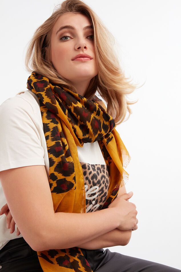 Sjaal met luipaardprint image number 0