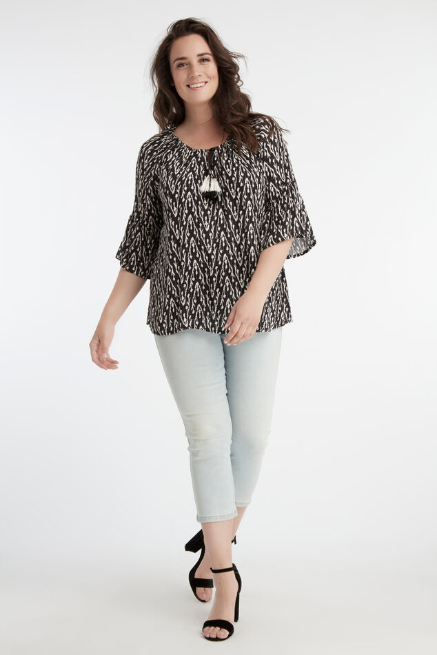 Blouse met klokmouw image number 5