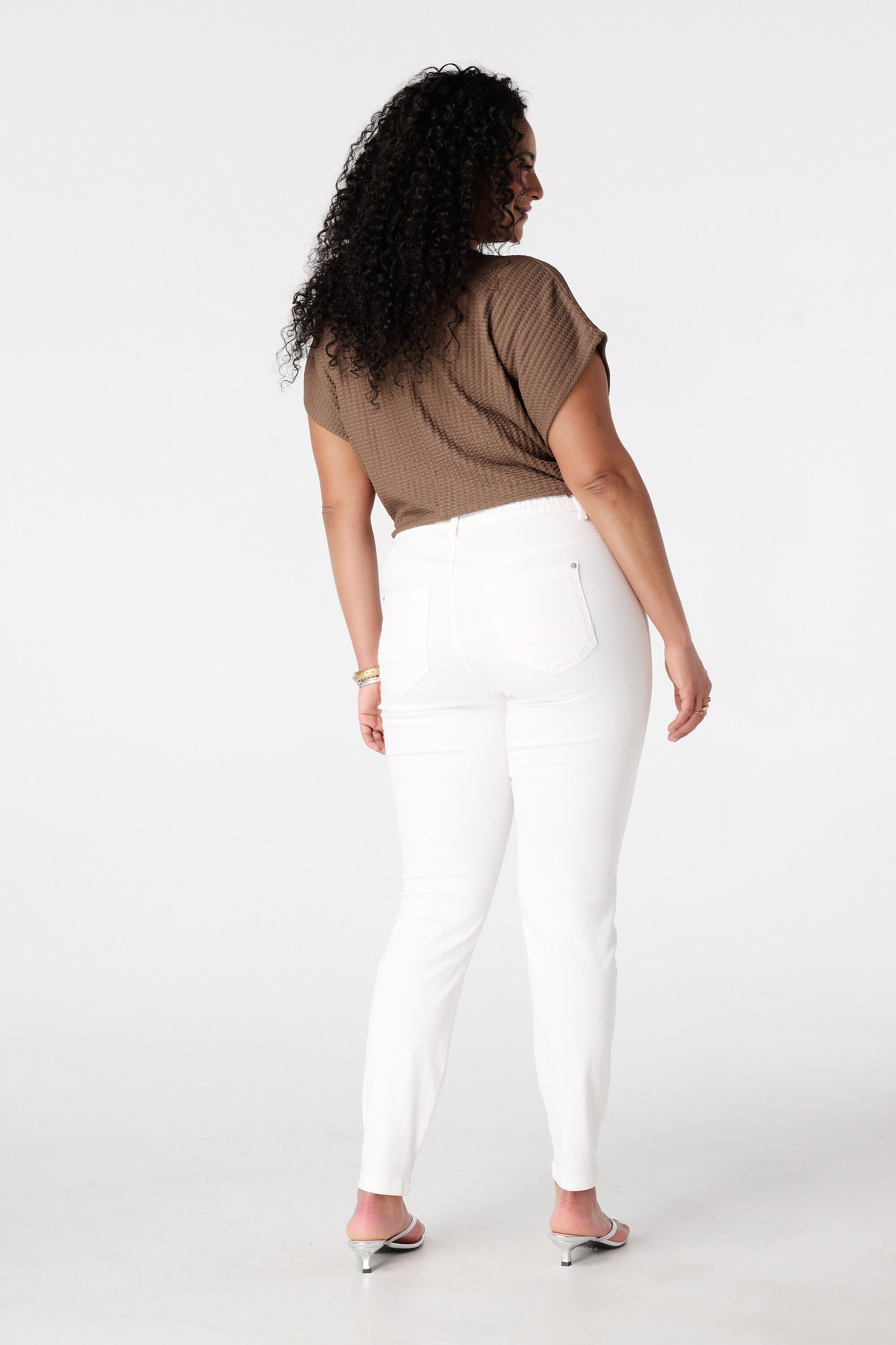 Tregging met denim look image number 3