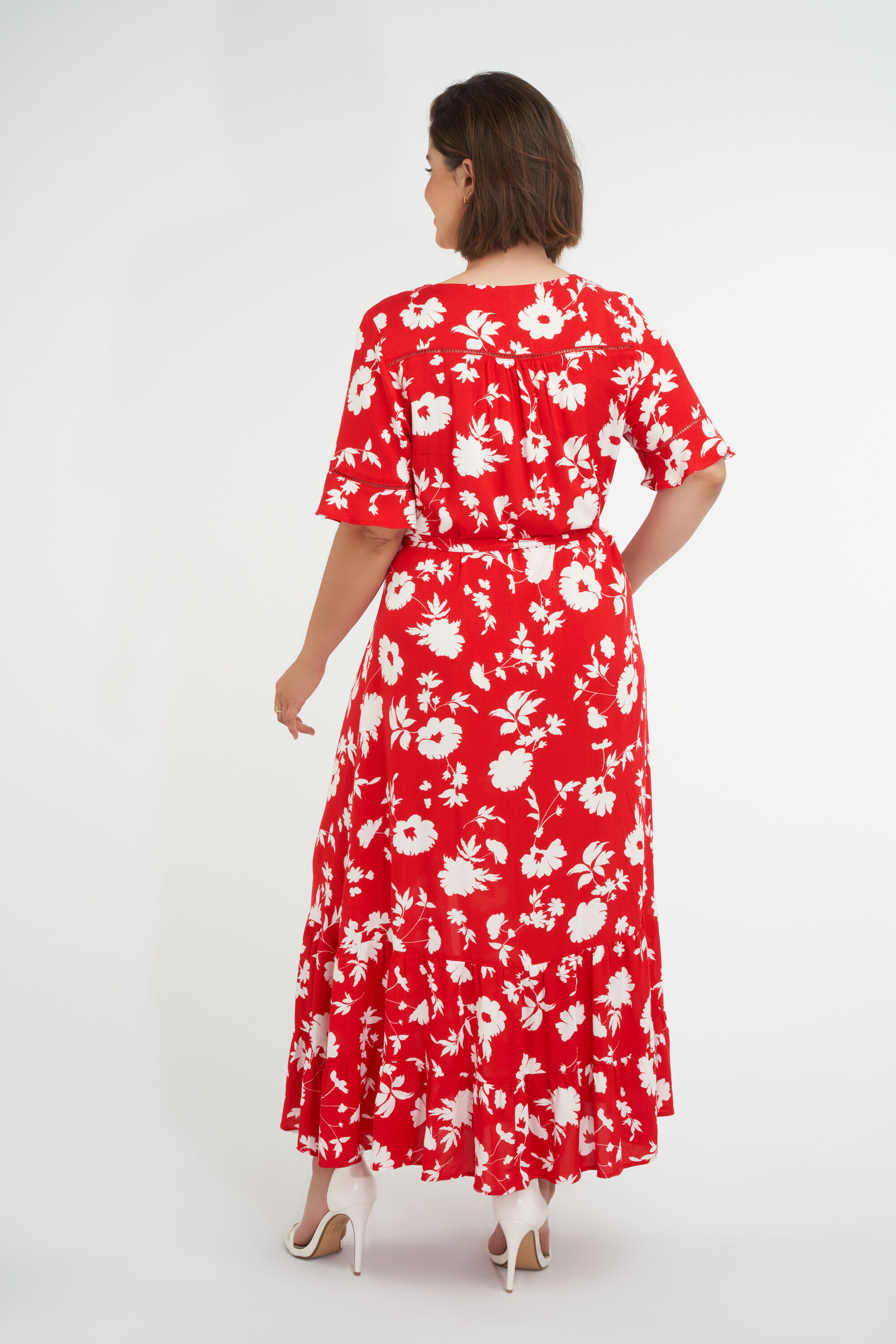 Lange jurk met print image number 4