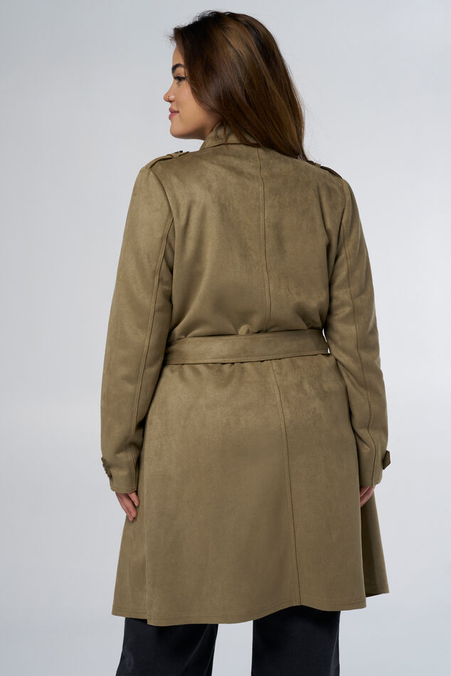 Suedine trenchcoat image number 3