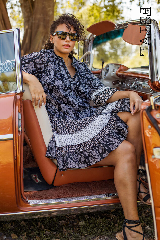 A-lijn jurk met print image number 0