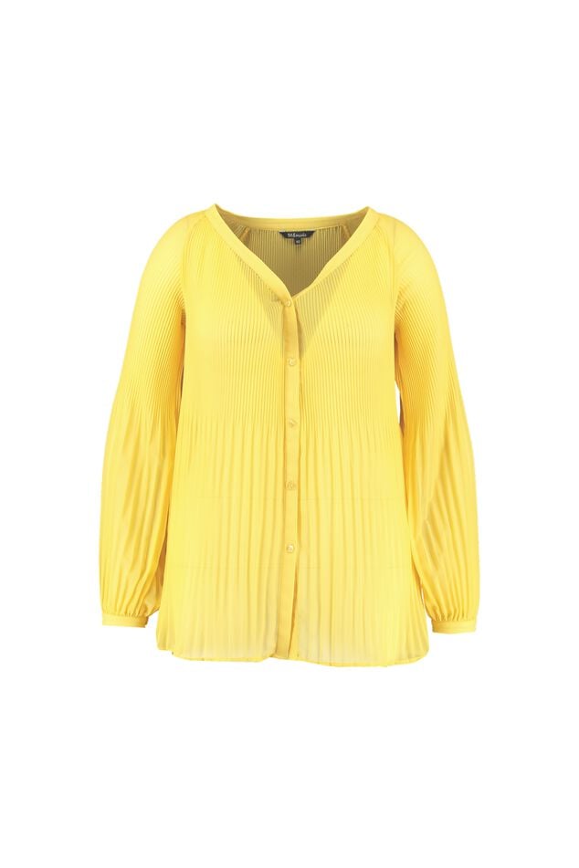 Gele Plissé blouse image number 2