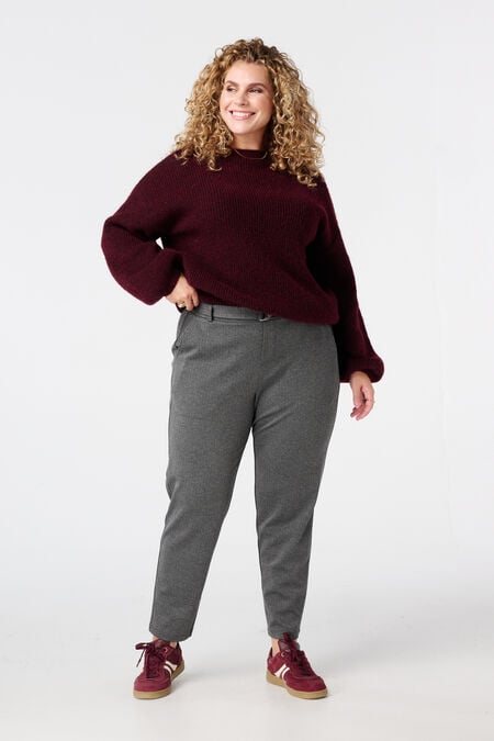 Slim fit pantalon met ceintuur Slim fit pantalon met ceintuur