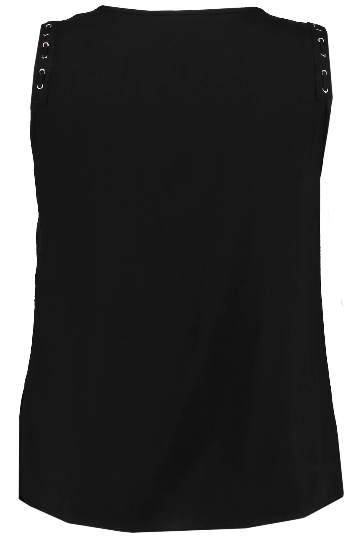 Mouwloze top met kant image number 2