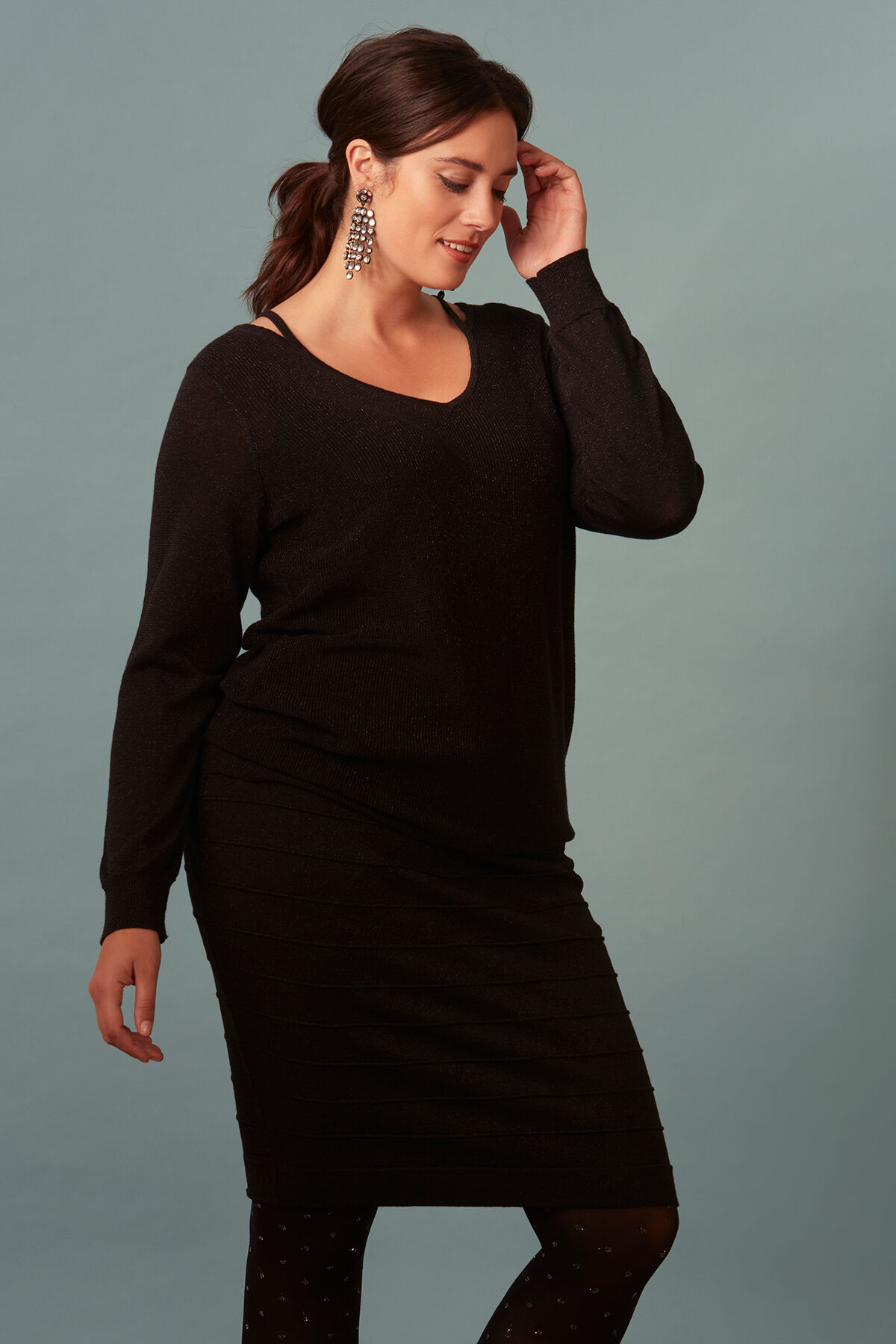 Trui met open detail image number 4