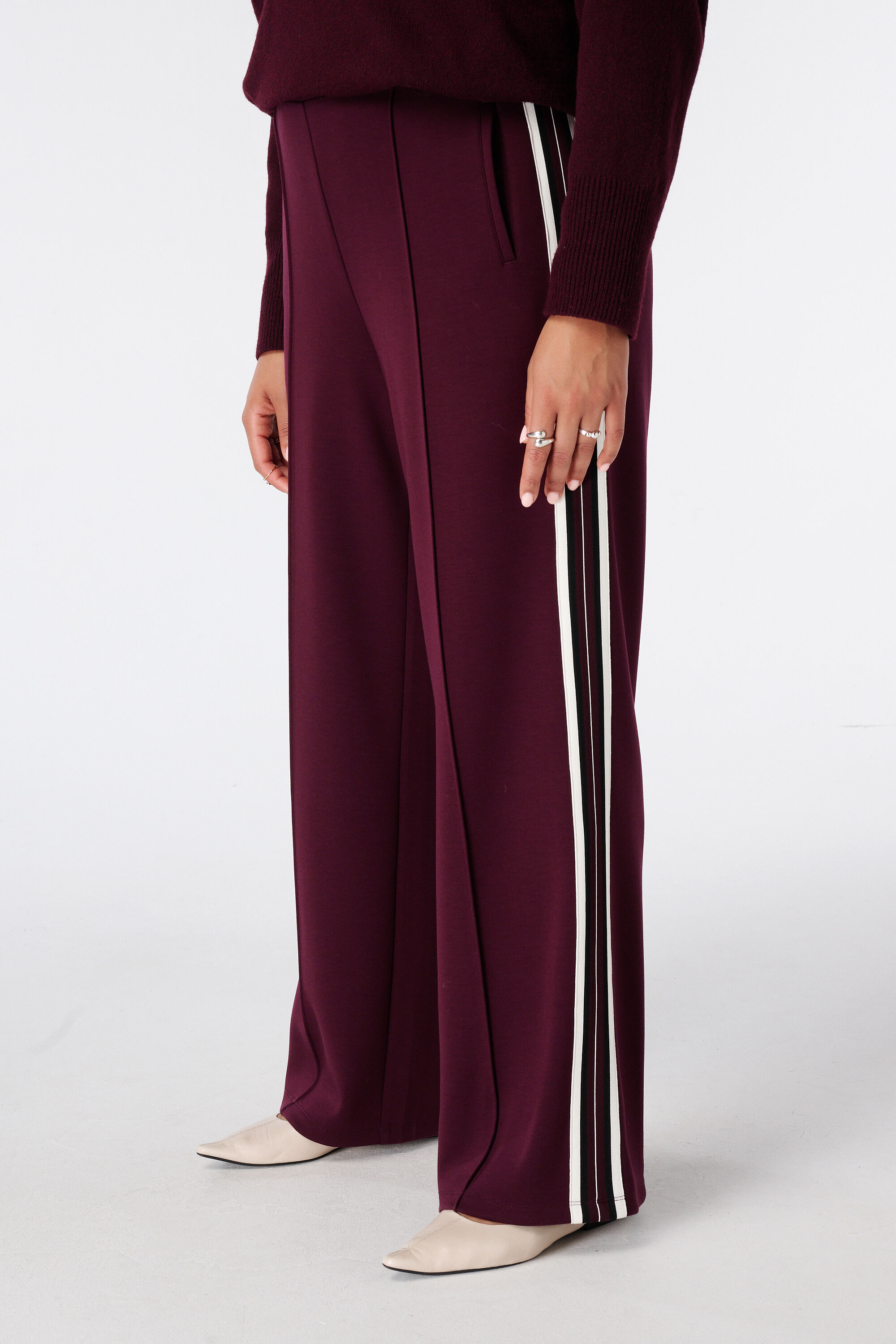 Broek met contraststreep image number 5
