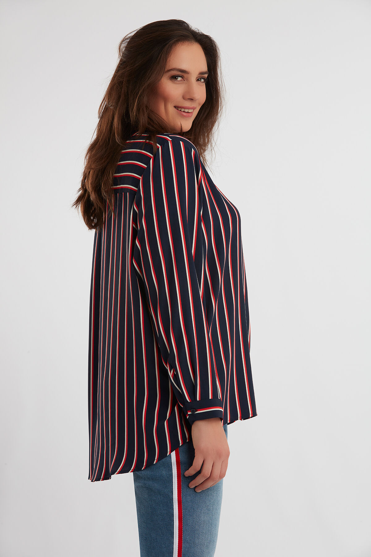 Gestreepte blouse image number 3