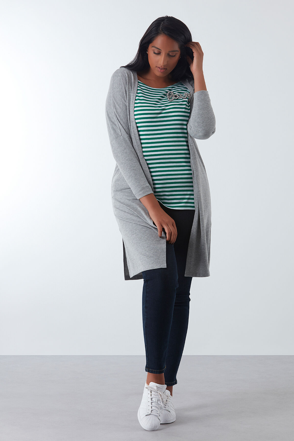 Lang vest met splitjes image number 3