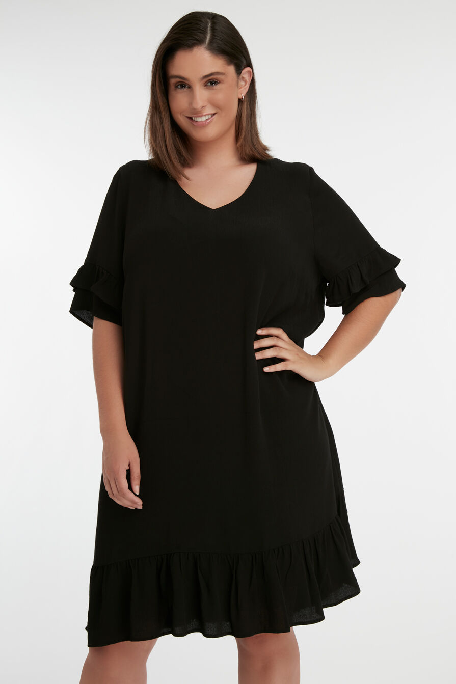 Jurk met volants image number 4