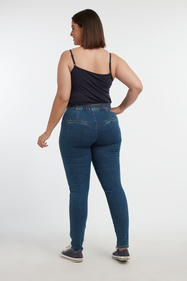 Slim fit jeans met knopen image number 4