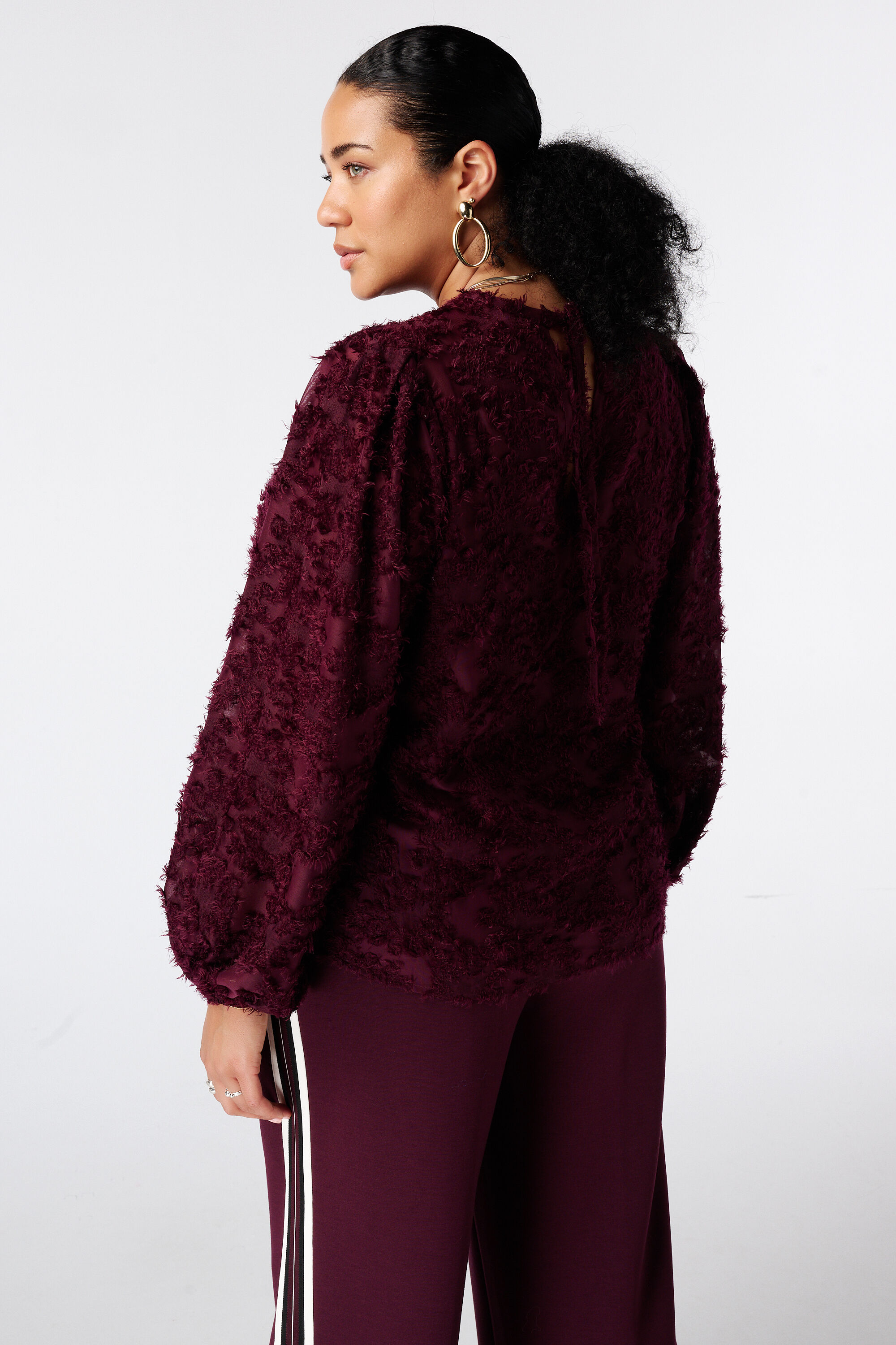 Blouse met ballonmouwen image number 3