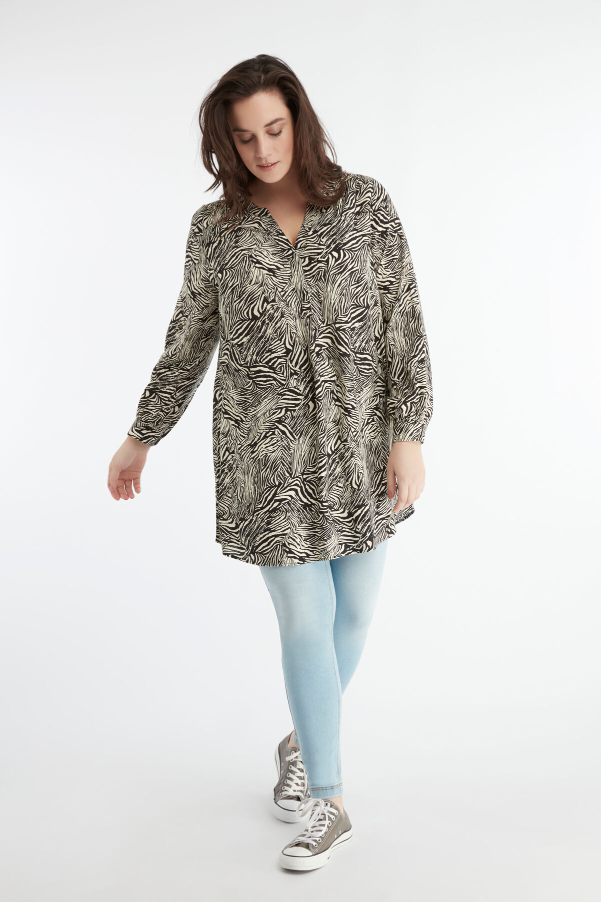 Tuniekblouse met zebraprint image number 3