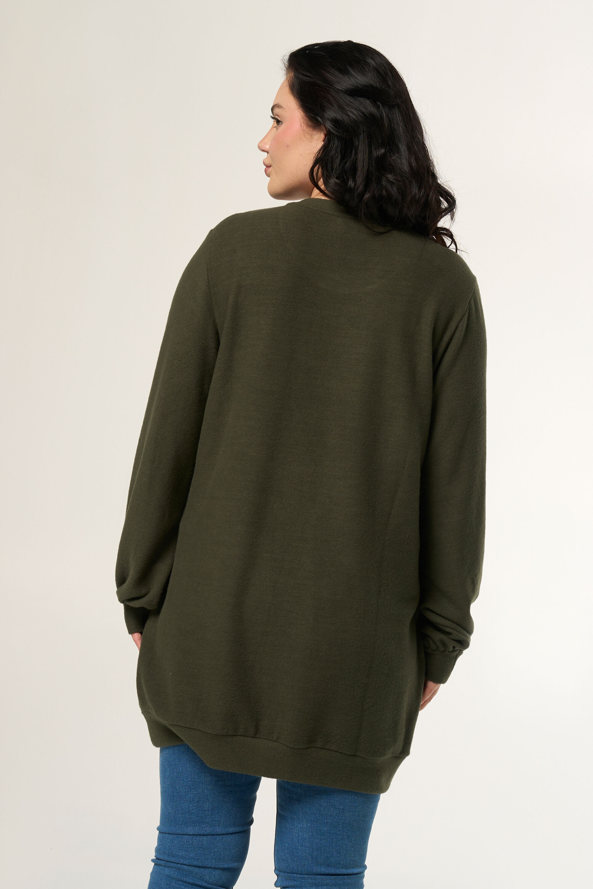 Lange trui met ballonmouwen image number 2