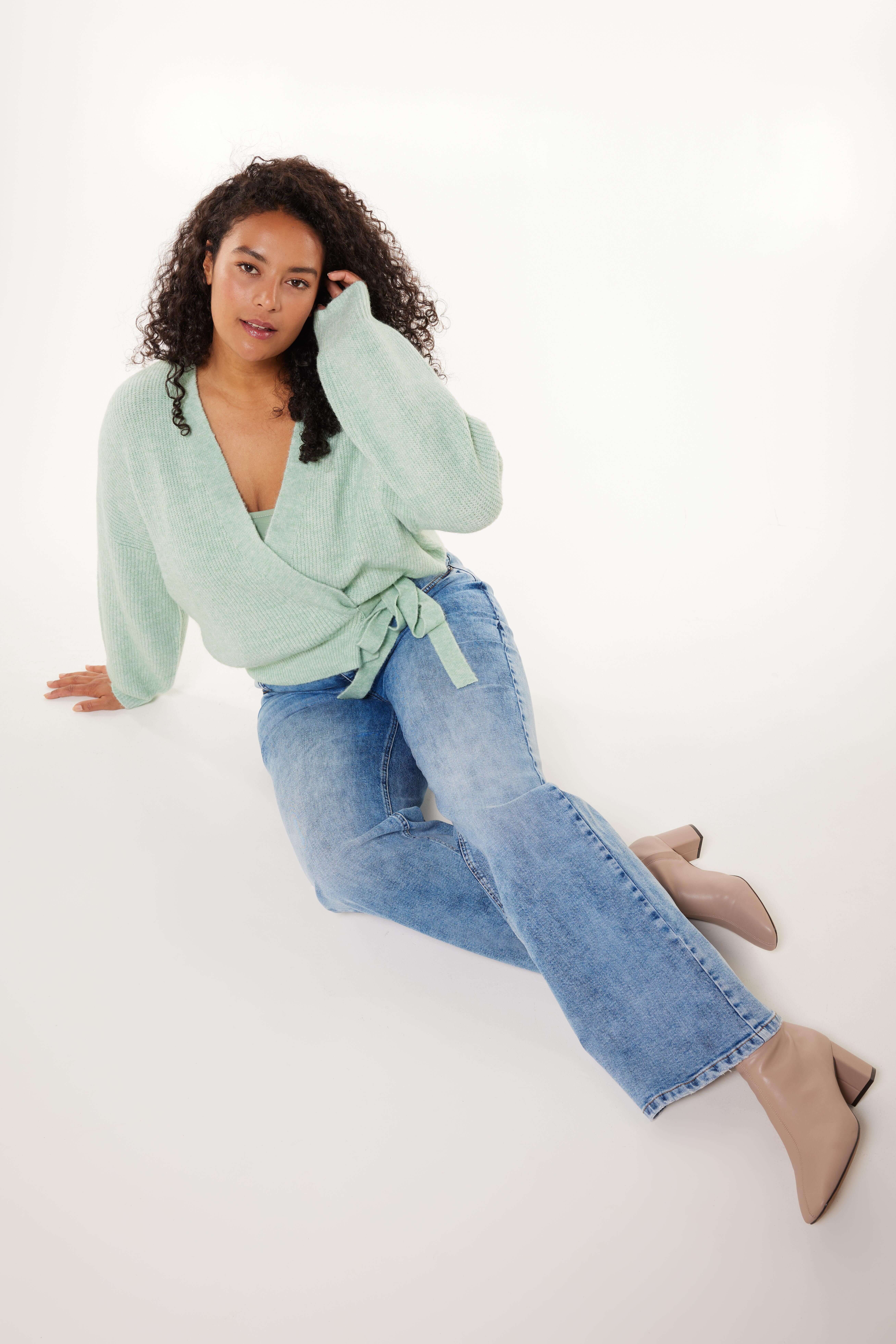 Gebreid wikkelvest image number 5