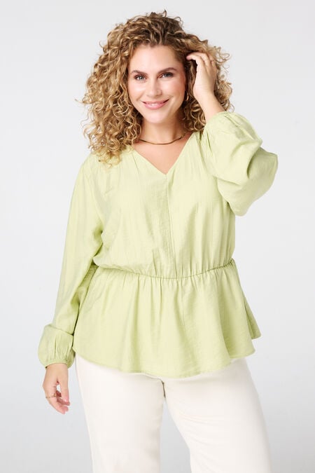 Blouse met peplum effect Blouse met peplum effect
