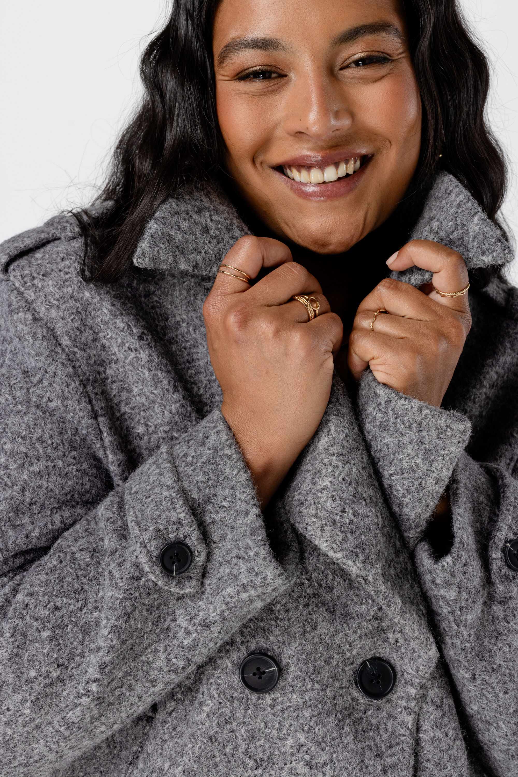 Korte double-breasted jas image number 5