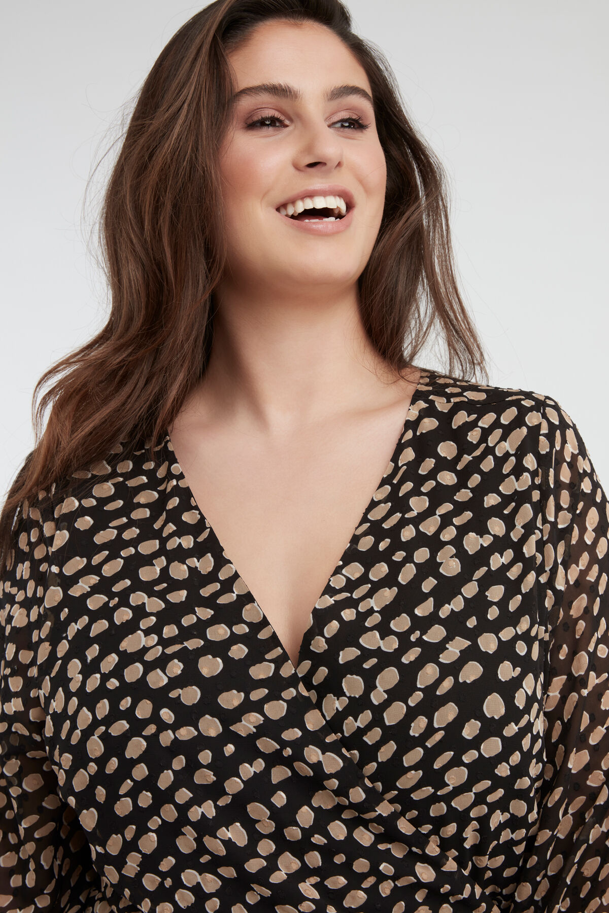 Overslagjurk met print image number 3