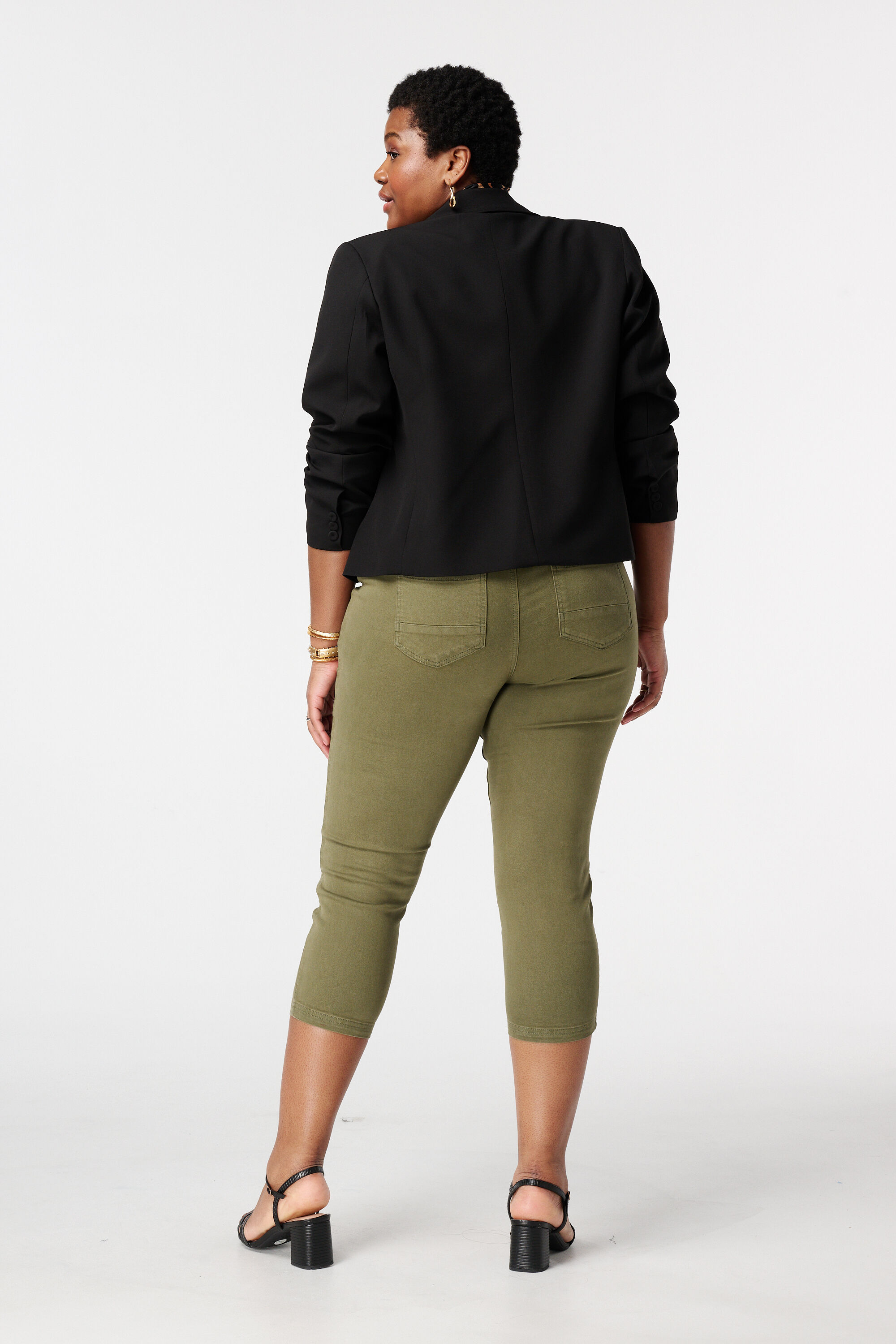 Tregging met denim look image number 3