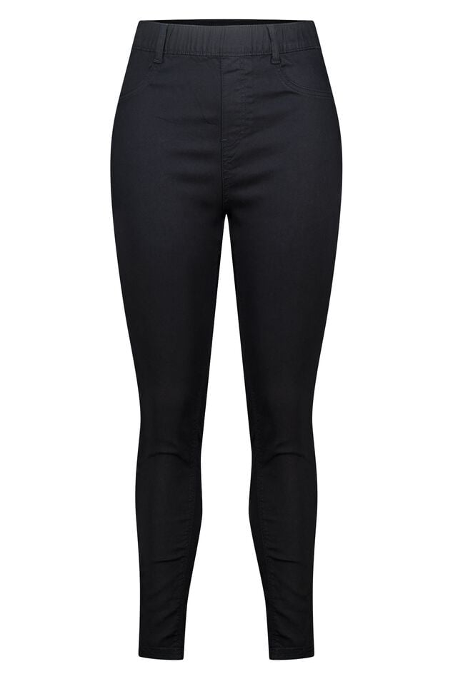 Tregging met denim look image number 1
