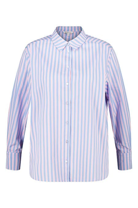 Overhemdblouse van katoen