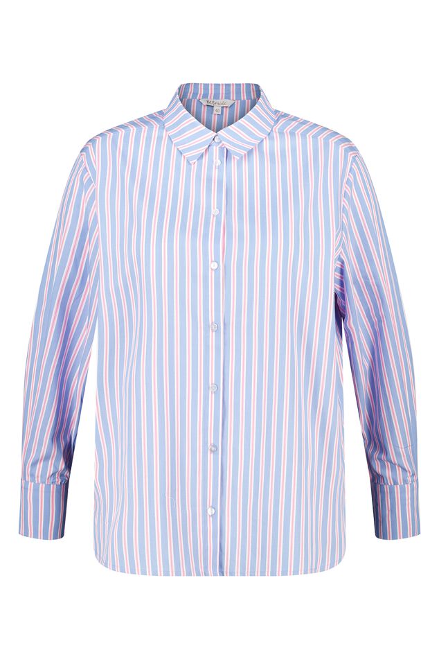 Overhemdblouse van katoen image number 1