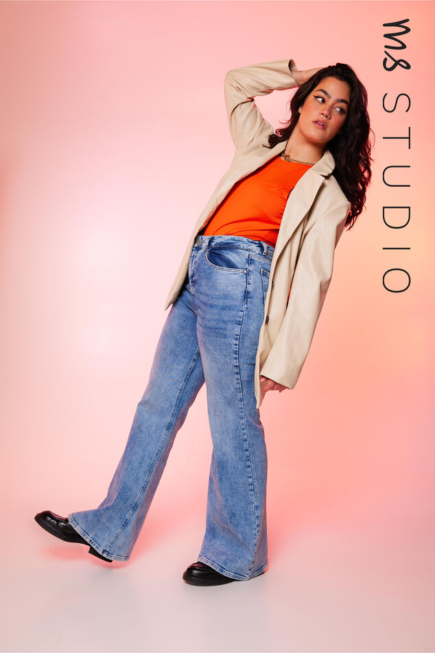 Imitatieleren blazer image number 0