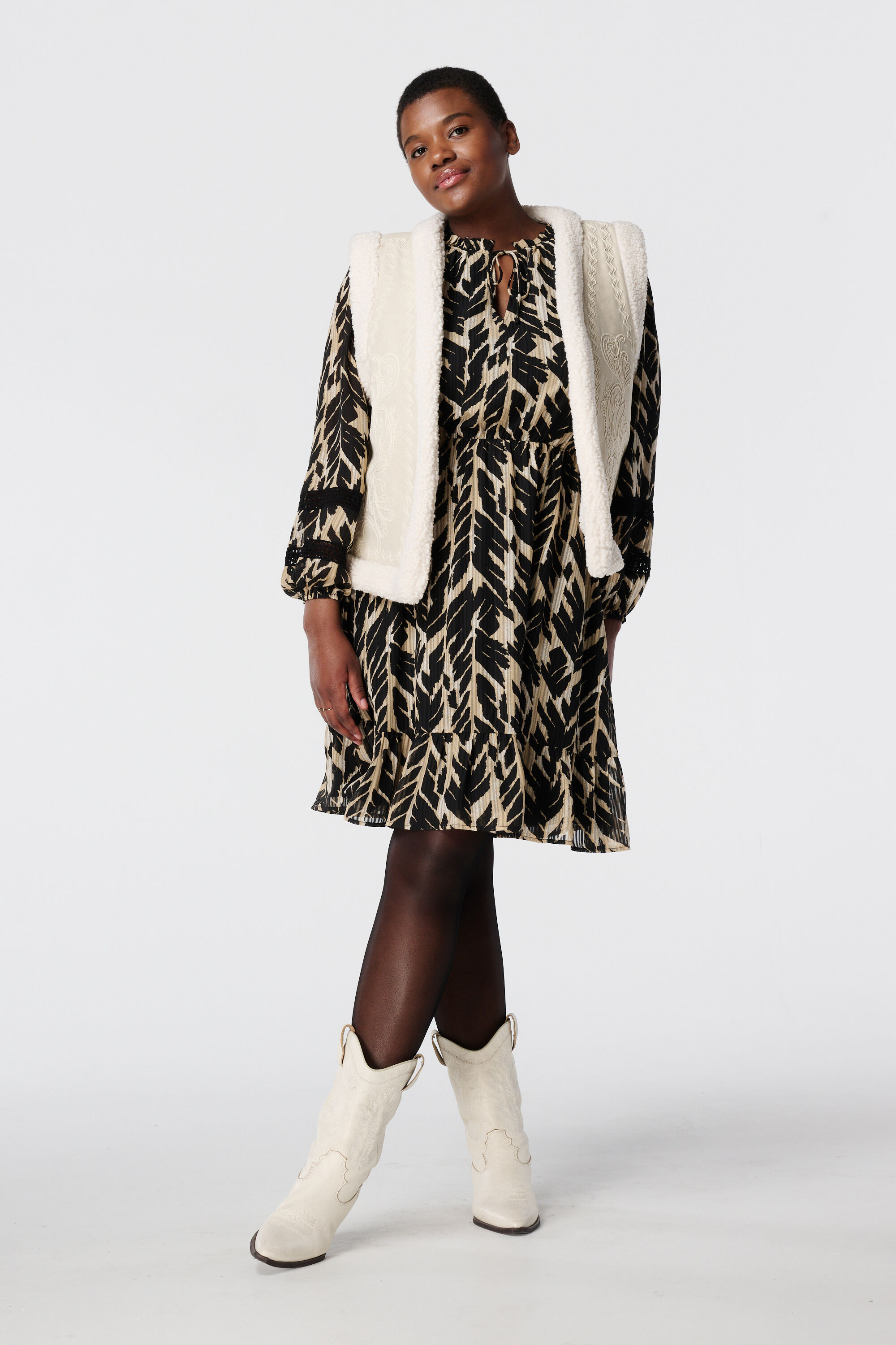 Gilet met teddy voering image number 6