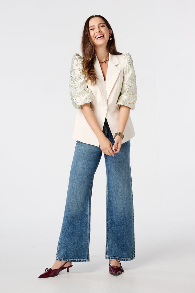 Blazer met korte mouwen met opdruk image number 5