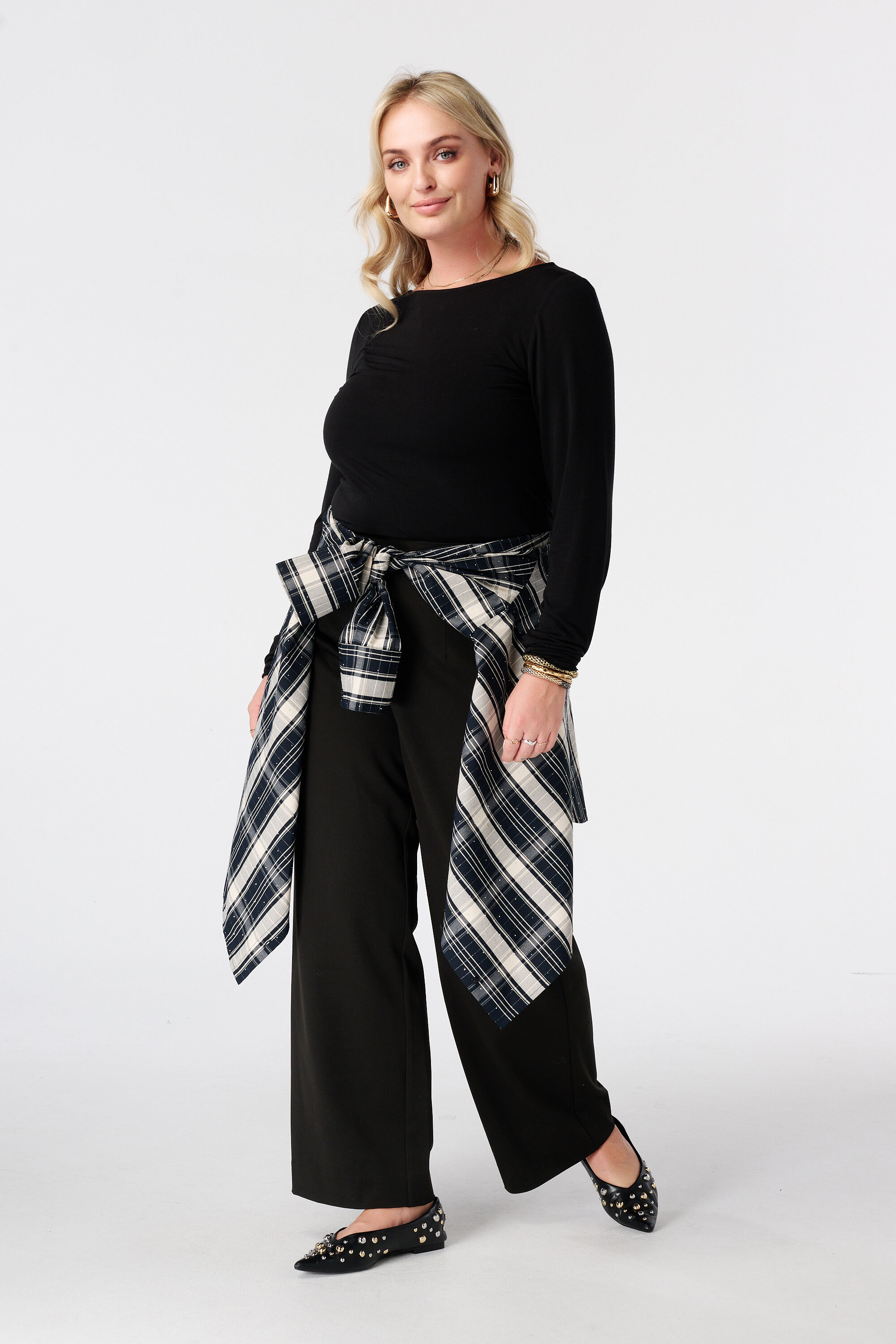 Wide leg pantalon